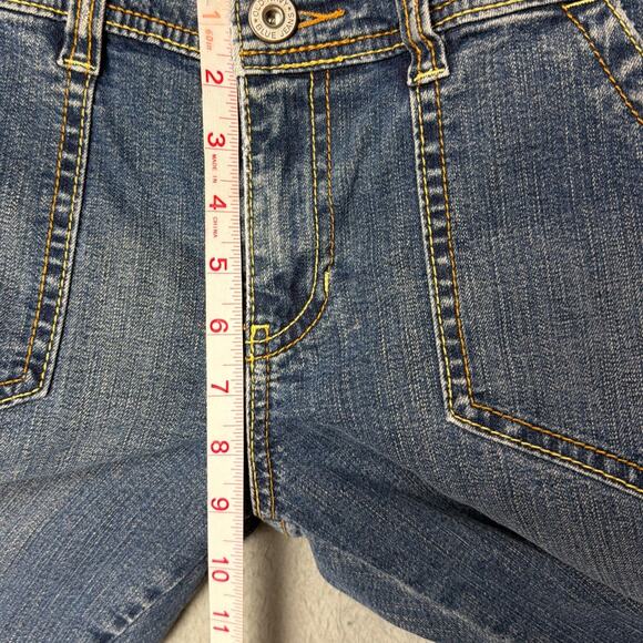 Y2K Old Navy Low Rise Denim Jeans Patch Pocket Flap Pocket Size 10 Vintage - Picture 4 of 8